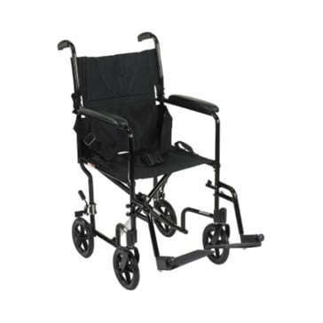 McKesson Lightweight Folding Transport Wheelchair