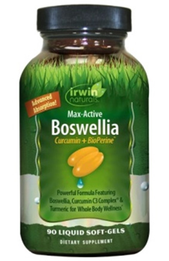 Irwin Natural Max Active Boswellia Curcumin and BioPerine