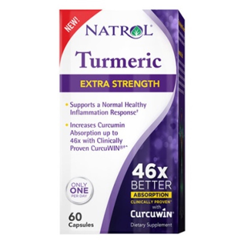 Natrol Turmeric Extra Strength 60 Capsules Multi Pack