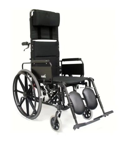 Karman KM 5000 Lightweight Reclining Wheelchair with Removable Desk Armrest