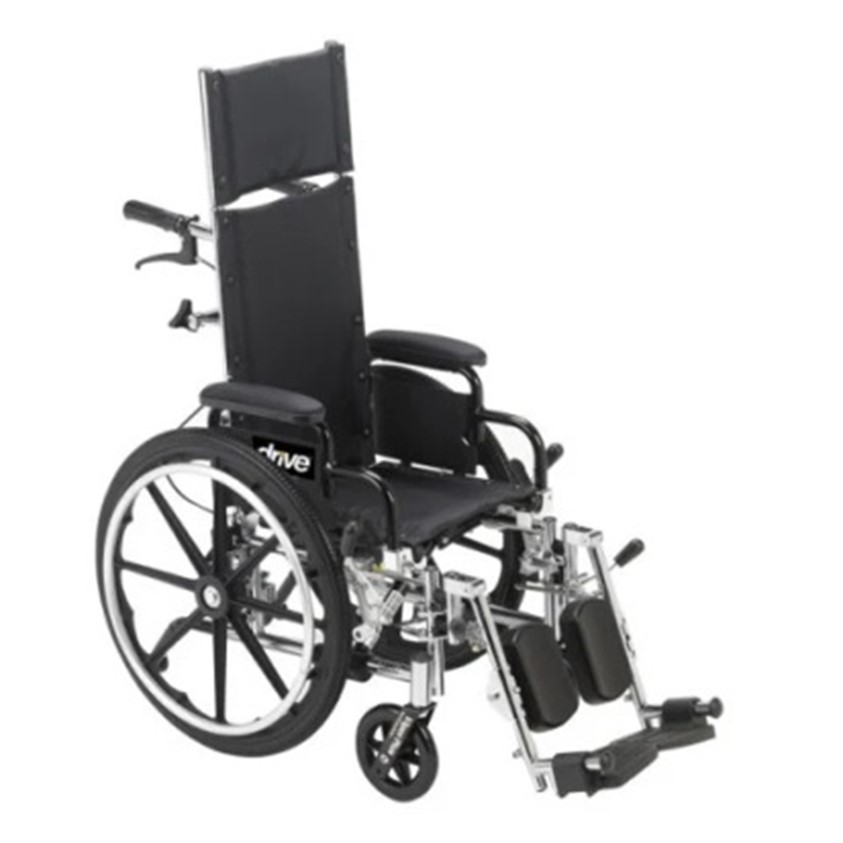 Drive Medical Pediatric Viper Plus Reclining Wheelchair With Elevating Leg Rests