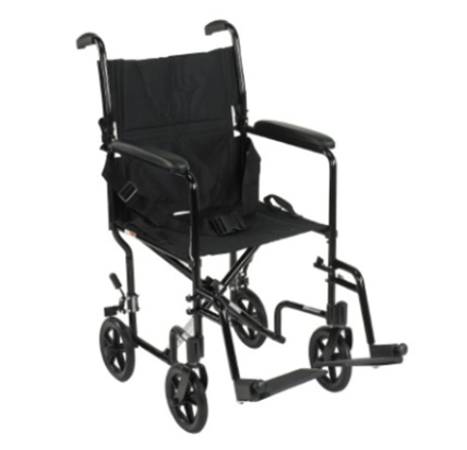 McKesson Lightweight Folding Transport Wheelchair