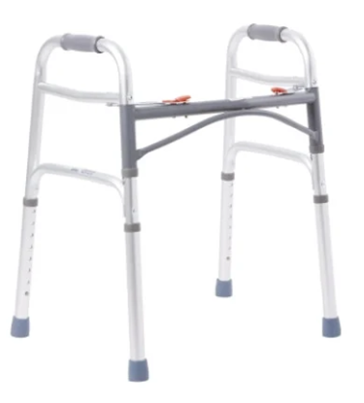 McKesson Folding Adjustable Height Aluminum Walker for Short People or Senior