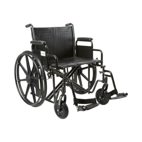 McKesson Folding Manual Wheelchair, Heavy Duty