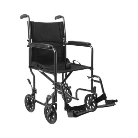 McKesson Light Weight Manual Transport Steel Wheelchair