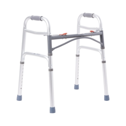 McKesson Folding Adjustable Height Aluminum Walker