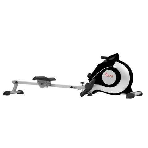 Sunny Health & Fitness Magnetic Rowing Machine Silver