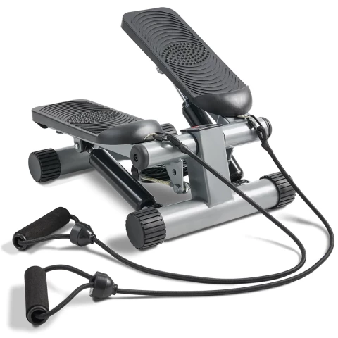 Sunny Health & Fitness Mini Stepper With LCD Monitor And Resistance Bands