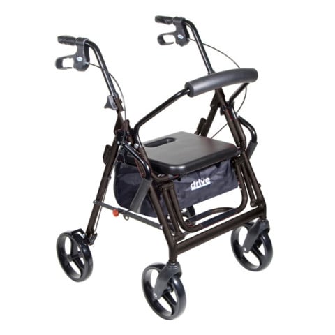 Drive Medical Duet Rollator/Transport Chair 8" Casters