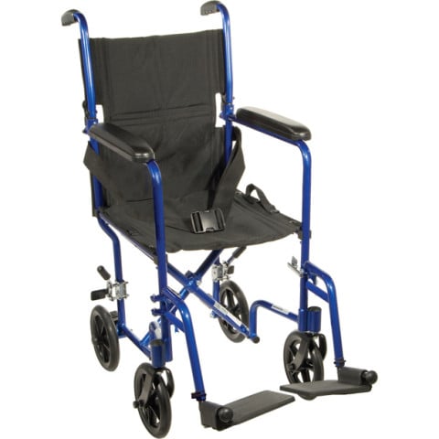 Drive Medical Aluminum Transport Folding Wheelchair
