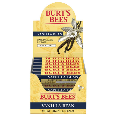 Burt's Bees Vanilla Bean Lip Balm Tube Refill Pack 12 (0.15 Oz.) Tubes