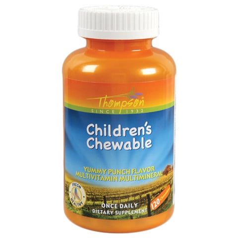 Thompson Punch Flavored Multi Vitamin/mineral Children's Chewable 120 Chewables