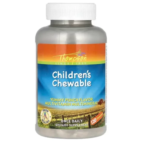 Thompson Punch Flavored Multi Vitamin/mineral Children's Chewable 120 Chewables