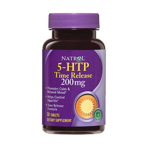Natrol 5-HTP Stress & Mood Relief Tablets 30Ct 200 mg Time Release Tablets