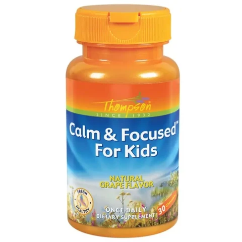 Thompson Calm & Focused Grape Chewables For Kids 30Ct