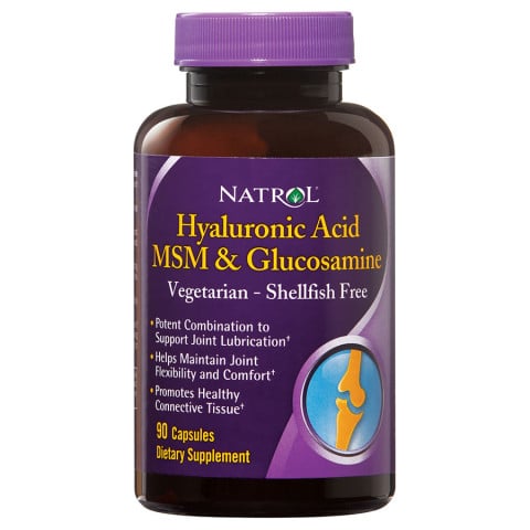 Natrol Vegetarian Hyaluronic Acid MSM and Glucosamine 90 Ct