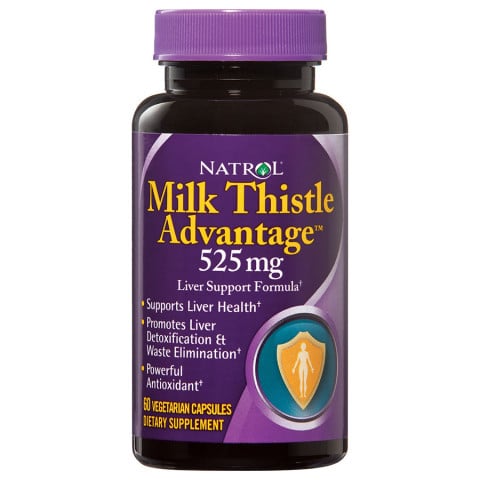 Natrol Milk Thistle Advantage 525 mg 60 Vegetarian Capsules