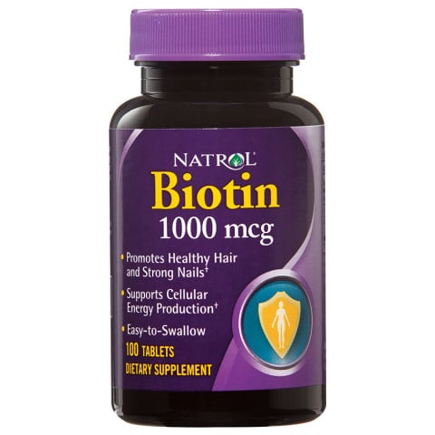Natrol Biotin Tablets 1,000 or 10,000 mg 100 Tablets