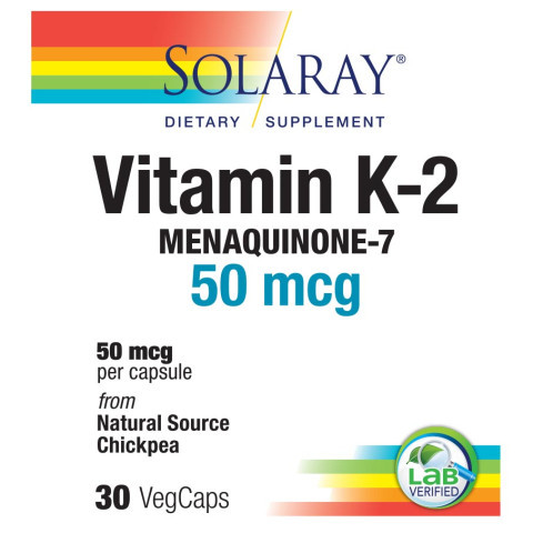 Solaray Vitamin K-2 MK-7 30 Count