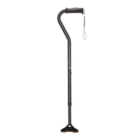 Drive Medical Airgo Comfort-Plus Cane With MiniQuad Ultra-stable Tip