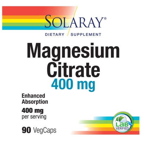 Solaray Magnesium Citrate 90 Count