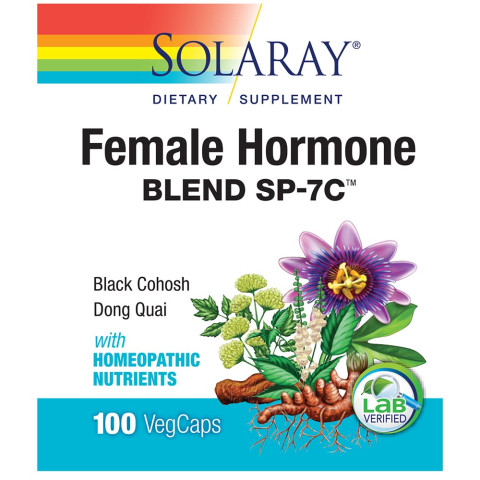 Stedord pakke Medic Buy Solaray Female Hormone Blend SP-7 100 Count online for sale at Cura360