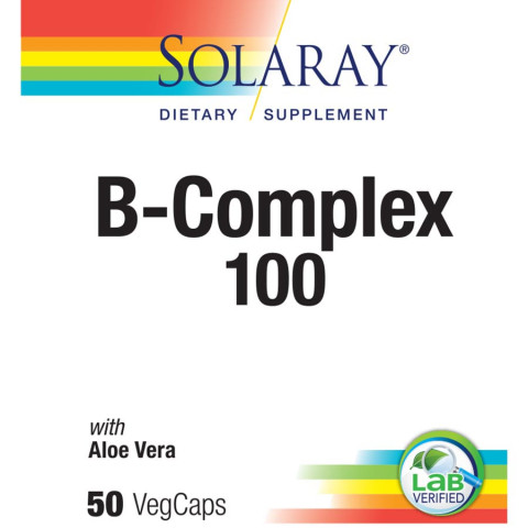 Solaray Vitamin B-Complex 100 50 Count Multi-Pack