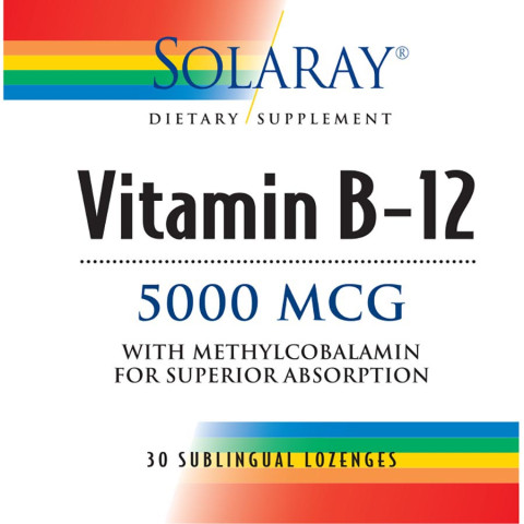 Solaray Vitamin B-12 30 Count