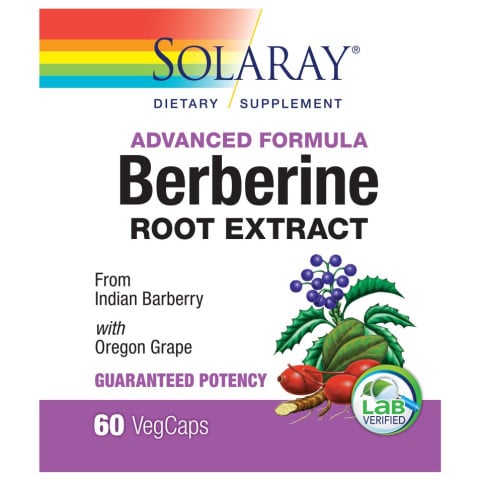 Solaray Berberine Root Extract Advanced Formula 60 Count