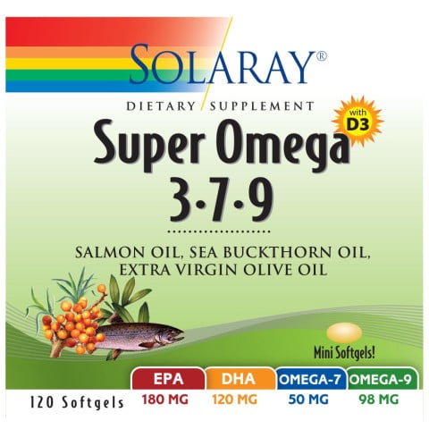Solaray Super Omega 3-7-9 120 count Multi-Pack