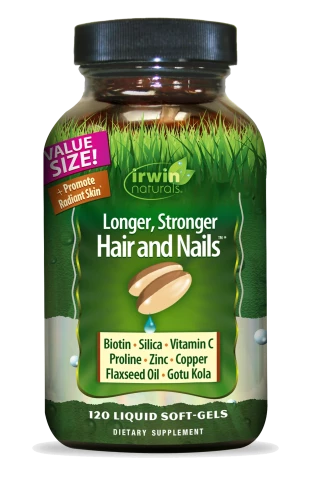 Irwin Natural Longer, Stronger Hair and Nails Value Size