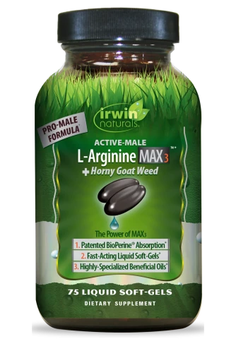 Irwin Natural L-Arginine MAX3 Horny Goat Weed