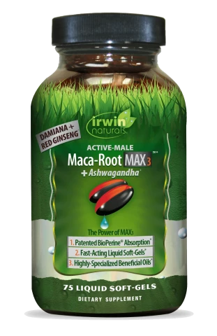 Irwin Natural Maca Root Max3 Ashwagandha