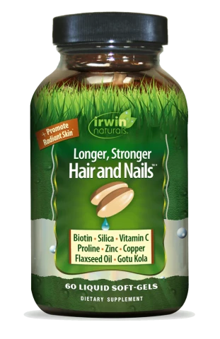 Irwin Natural Longer Stronger Hair & Nails® 60ct