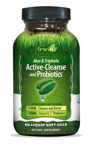 Irwin Natural Aloe and Triphala Active Cleanse and Probiotics