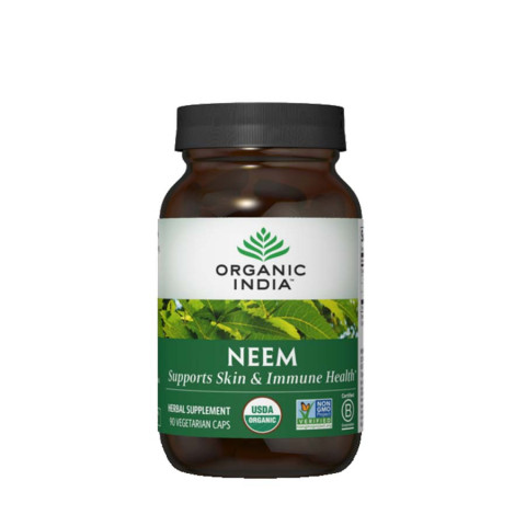 Organic India Neem Herbal Supplement 90 Veggie Capsules