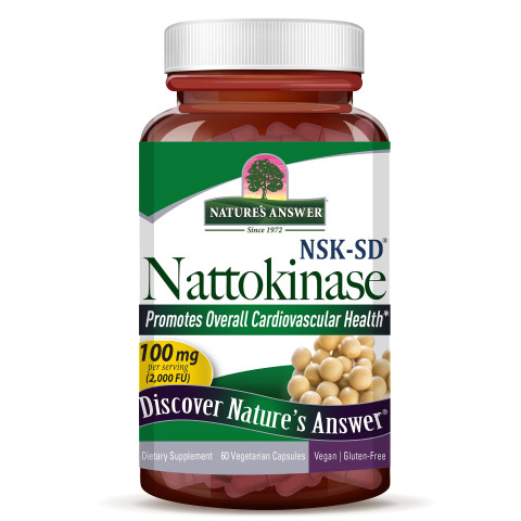 Nature's Answer Nattokinase 100 mg 2000FU 60  Vegetarian Capsules