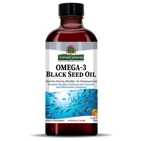 Nature's Answer Omega-3 Deep Sea Fish Oil with Black Seed Oil 8 Fl. Oz.