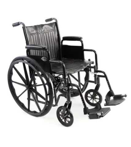 Karman Height Adujustable Steel Wheelchair with Removable Armrest