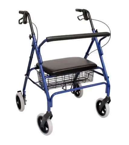 Karman R-4700 Extra Wide Bariatric Rollator with Padded Flip-down Seat