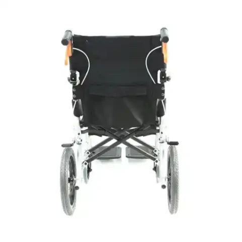 Karman Ergo Lite Seat Ultra Lightweight Ergonomic Transport Wheelchair with Companion Hill Brakes 