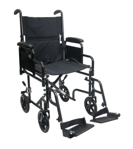 Karman T-2700 Transport Wheelchair with Removable Armrest and Footrest