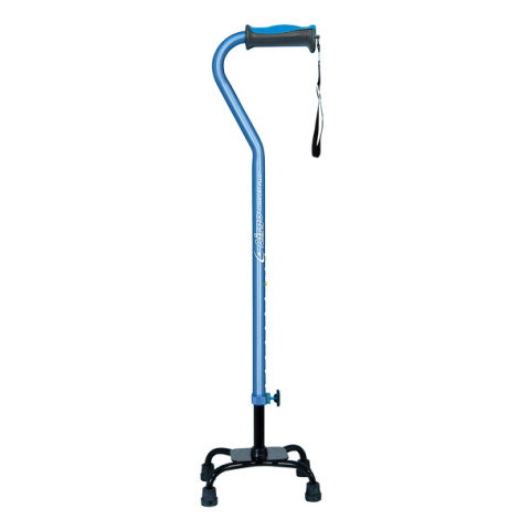 Drive Medical Airgo Comfort-Plus Adjustable Quad Cane With Small Base