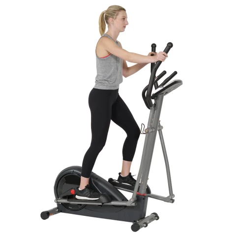 Sunny Health & Fitness Magnetic Elliptical Machine Pre-Programmed Trainer