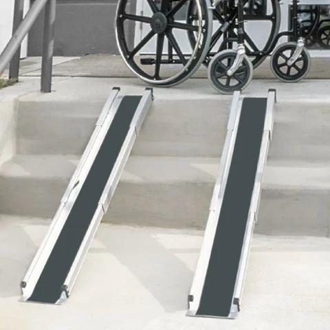 Meducare Retractable Lightweight Portable Powerchair Ramp