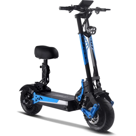 MotoTec Switchblade 60v 4000w Lithium Electric Scooter Blue