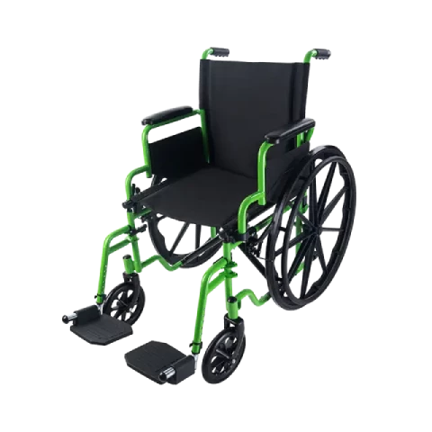 DynaRide GreenLine Wheelchair 18"x16" With Foot Rest,  250 lb Weight Capacity, 1pc/cs