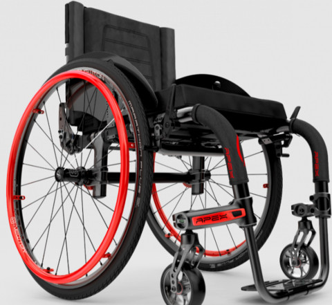 Motion Composites APEX A Ultra Lightweight Aluminum Rigid Manual Wheelchair old