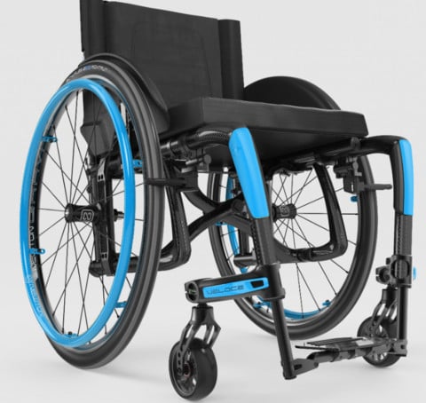 Motion Composites Veloce Ultra Lightweight Carbon Fiber Folding Manual Wheelchair