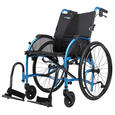 Strongback AB Manual Folding Wheelchair With Attendant Brake.